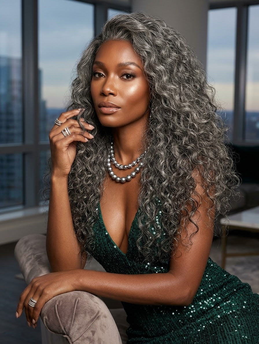 Raw Burmese Curly 1B/Gray Hair Bundles