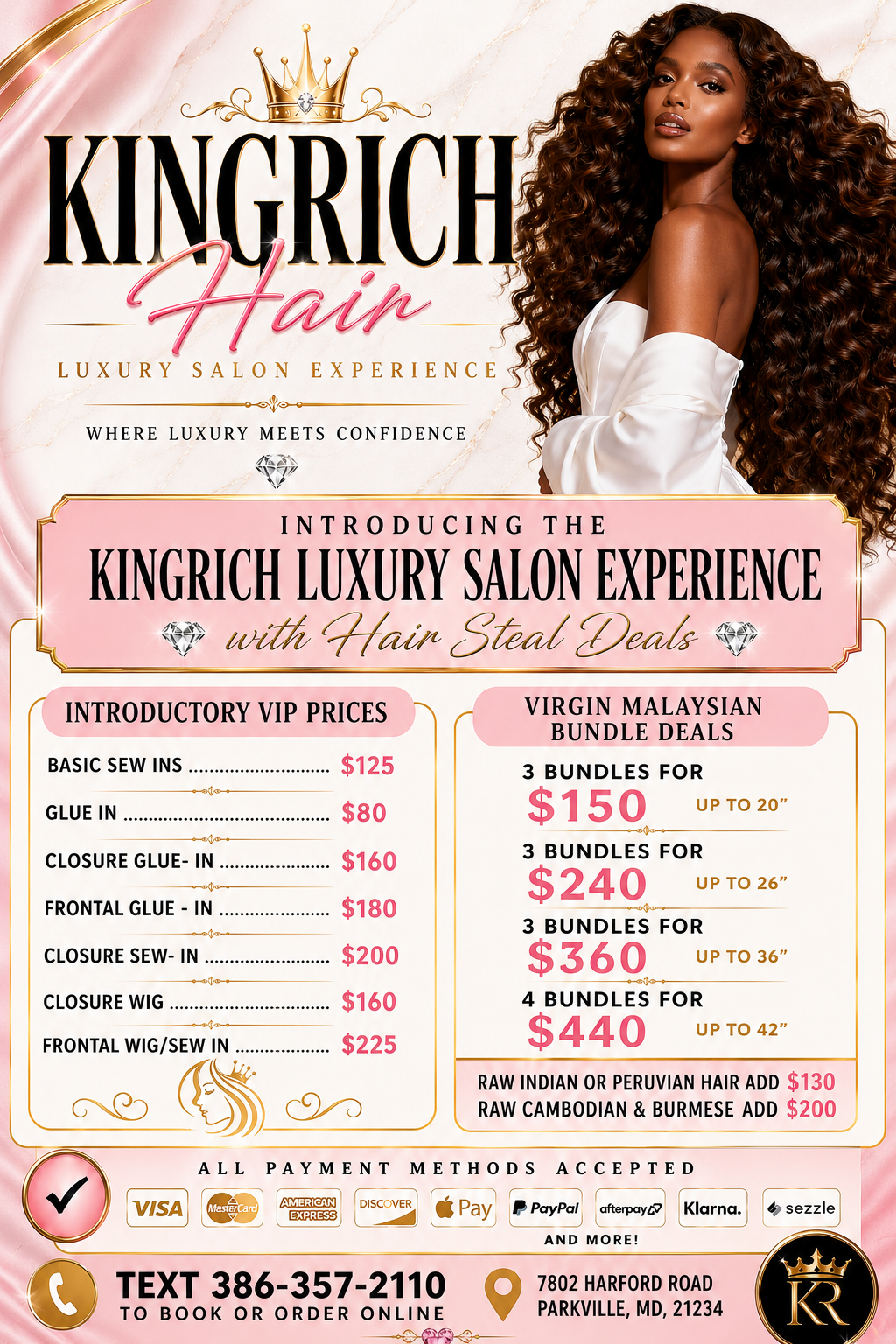 KingRich Luxury Hair Sale