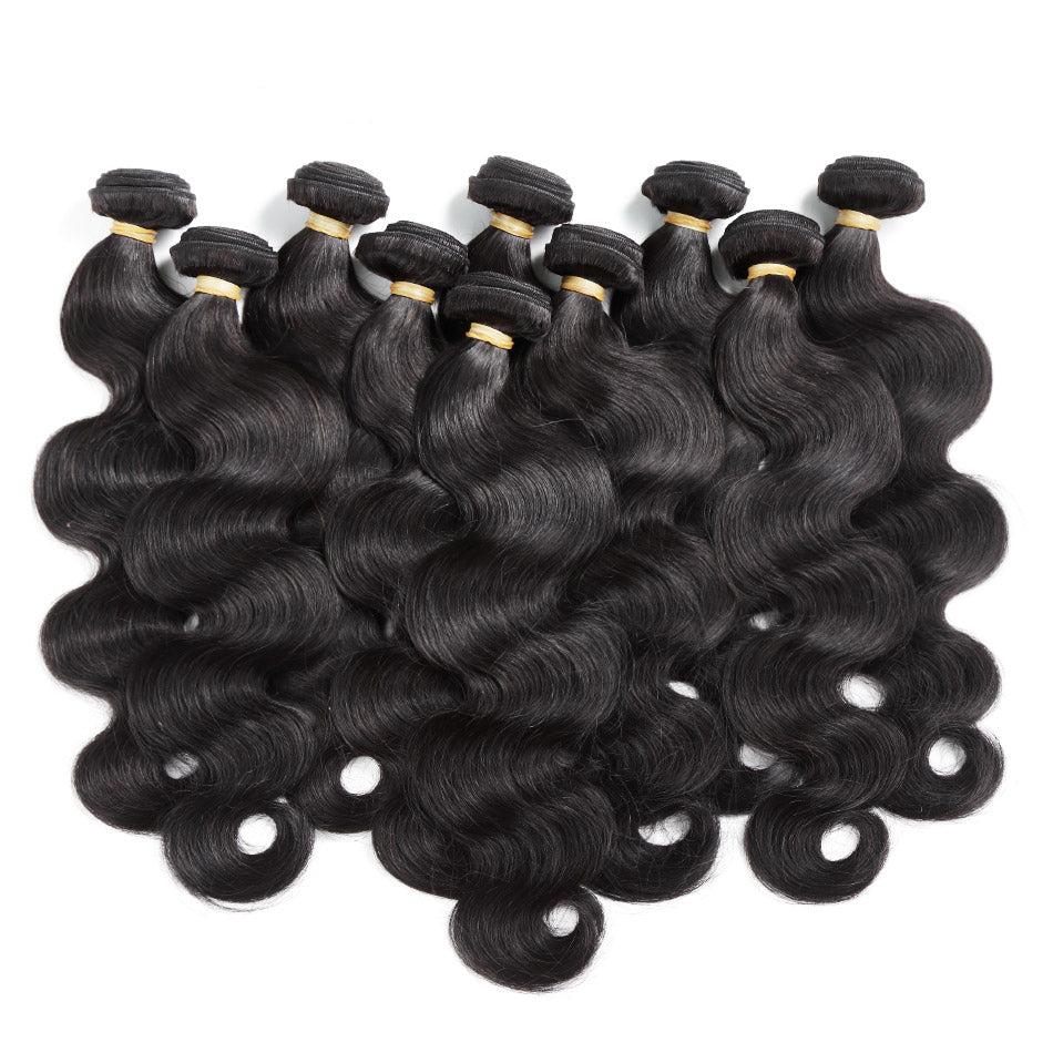 Wholesale Luxury Virgin or Raw Hair Package 14 Bundles 3 closures