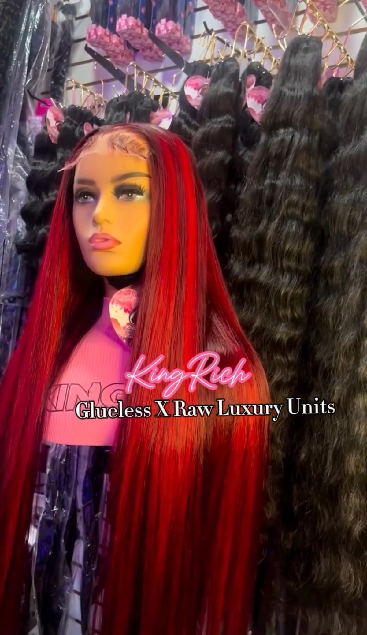 Supreme Red HD Wig Unit