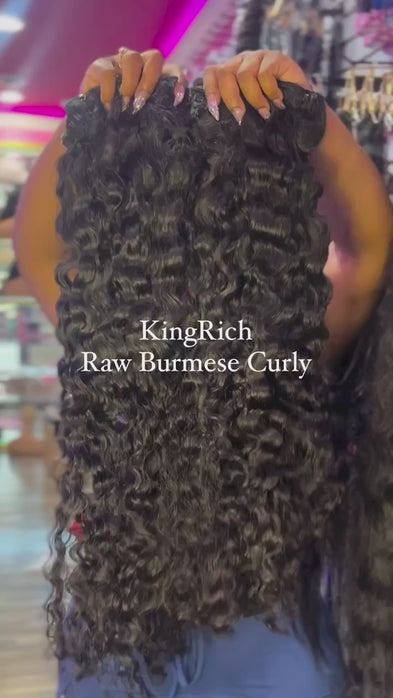 100% Raw Burmese Hair Curly