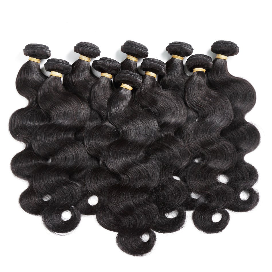 Leveling up wholesale 30 bundles Virgin Malaysian Bodywave hair with 3 closures