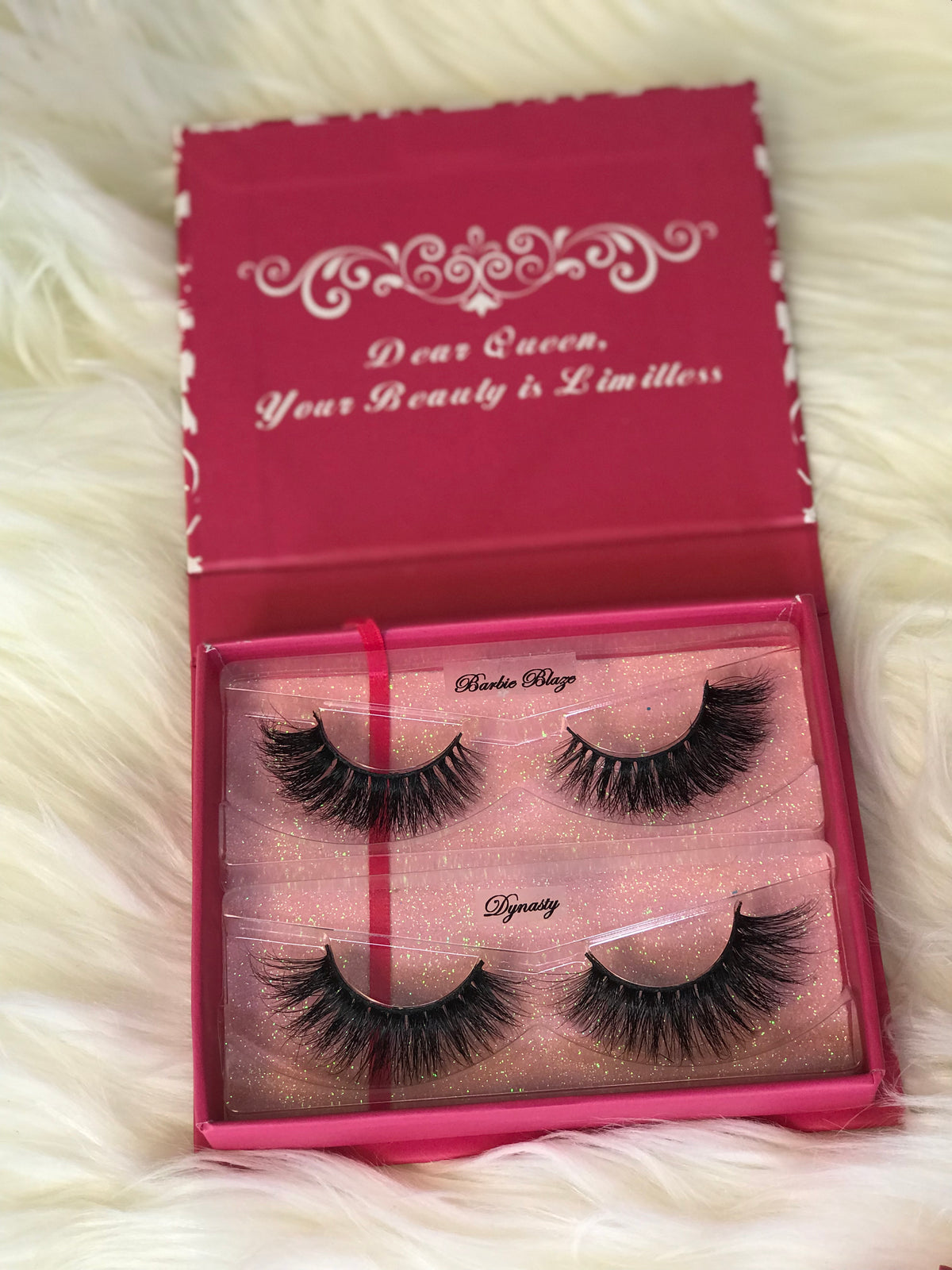 2 Pair 3D Siberian Mink Lash Collection Barbie Blaze and Dynasty
